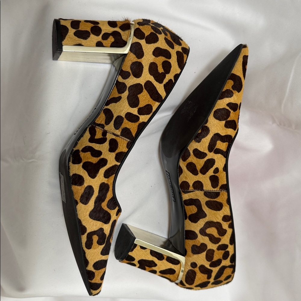 Alfani Animal Print Pointed Toe Block Heel Pump Shoe - Picture 8 of 12
